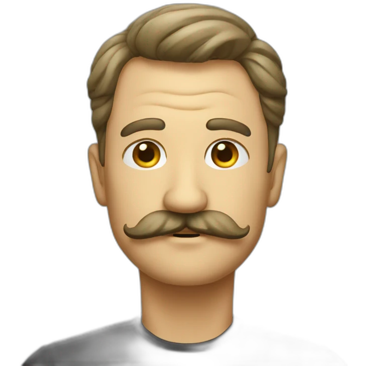 mysterious man with a moustache  emoji