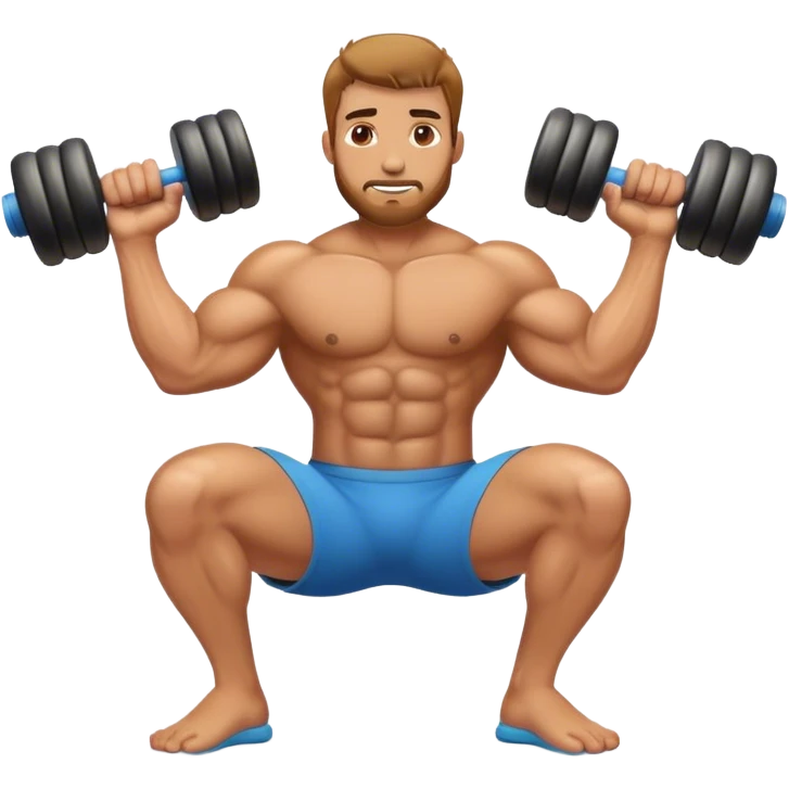 buff guy foam-roller emoji