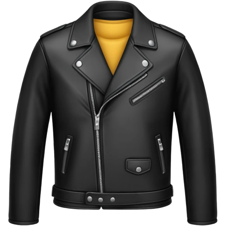leather black  jacket emoji