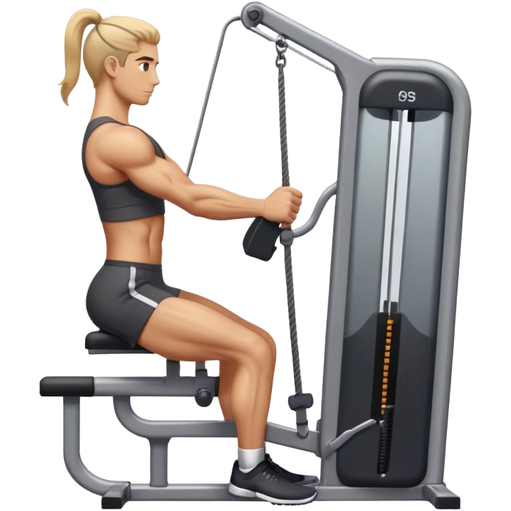 side-view cable-machine tricep-pushdown emoji