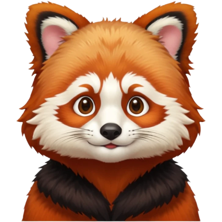 red panda with judge's hair emoji