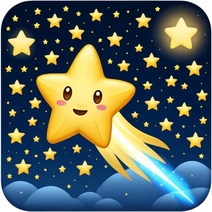 Shooting star emoji