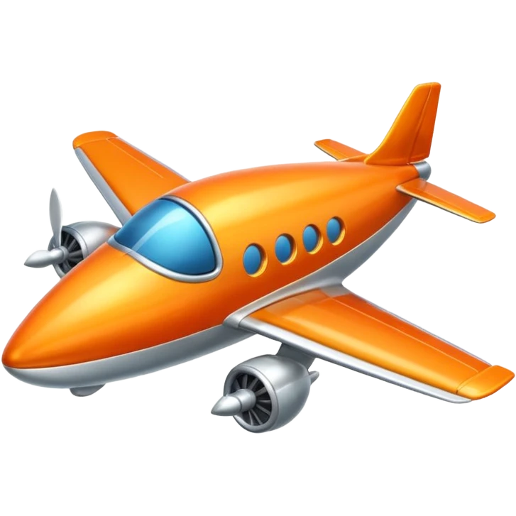 Orange plane rising to the right side emoji