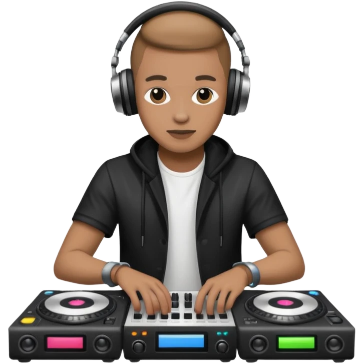 dj with setup emoji