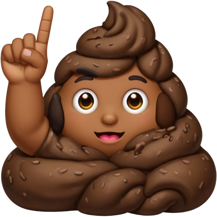 ,💩🖕🏿 emoji