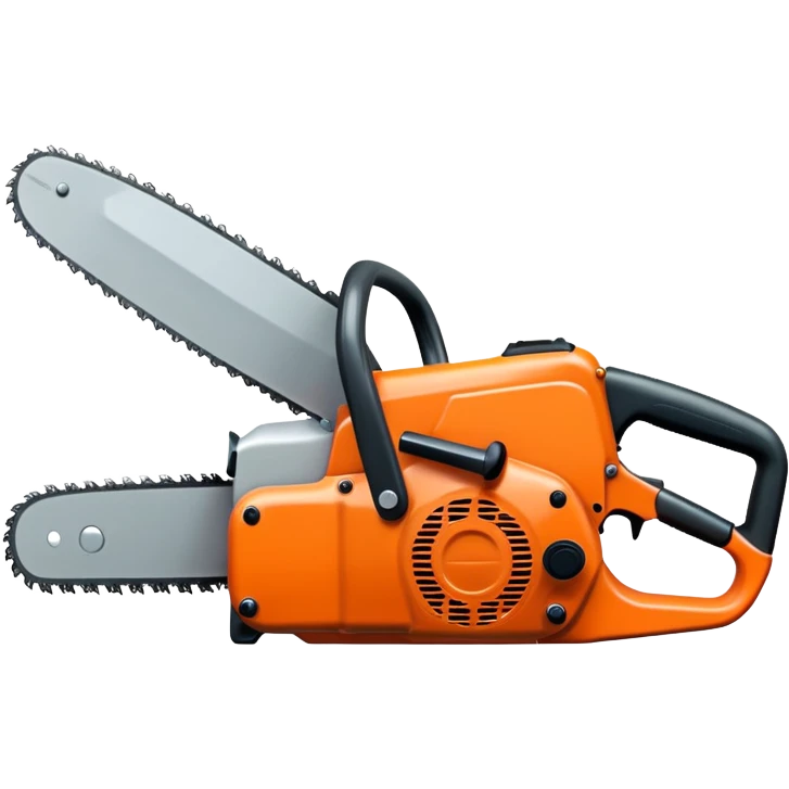 orange chain saw emoji