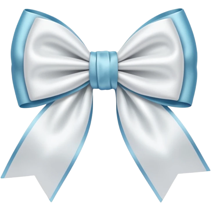 Бантик білий  emoji