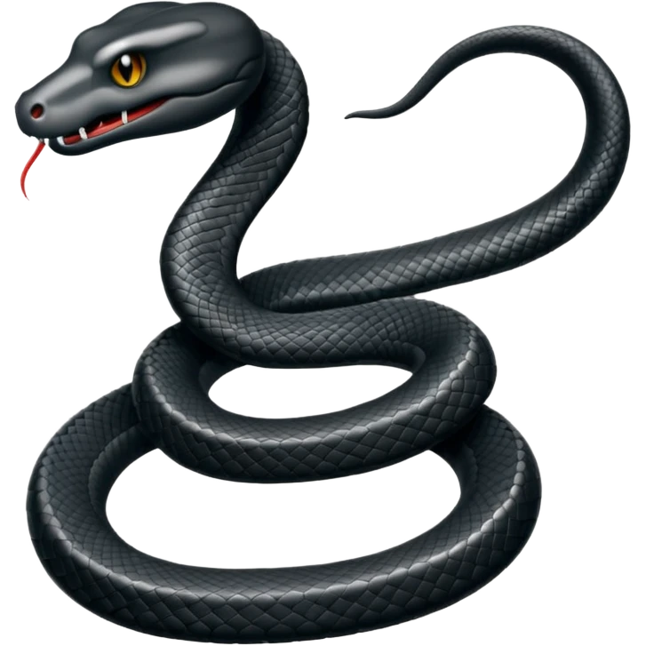 Snake black shadow emoji