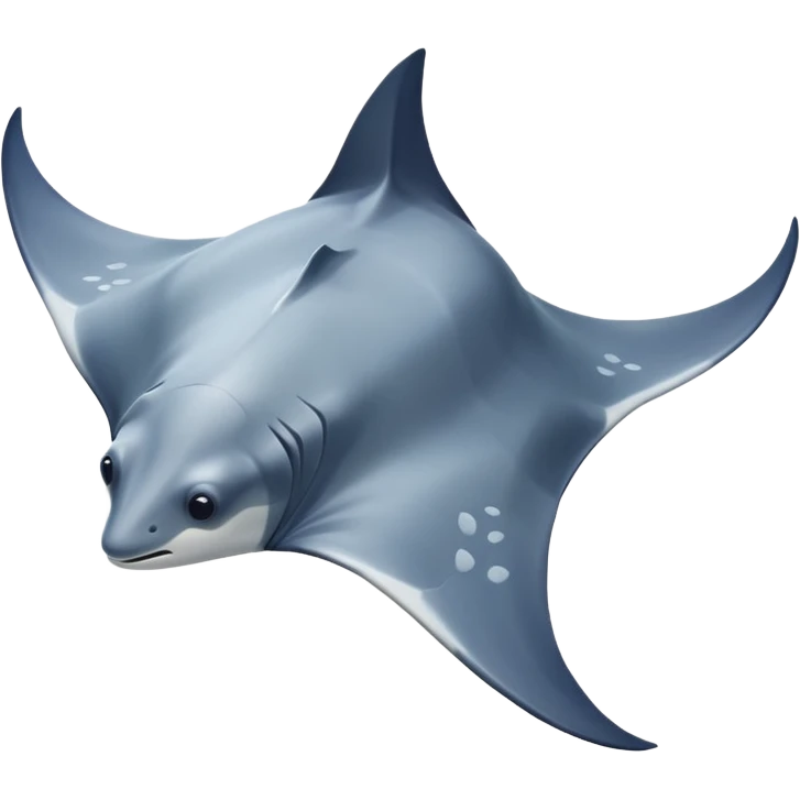 cute manta ray emoji