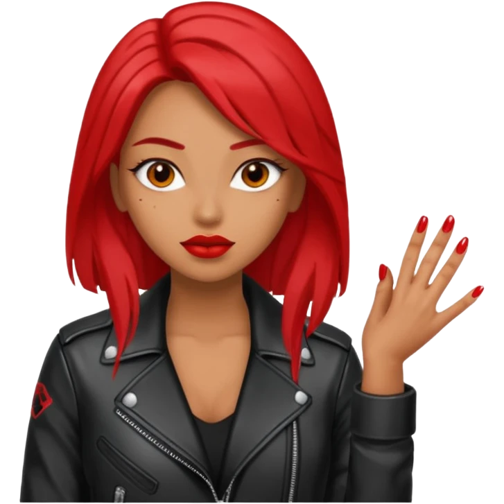 baddie with nails emoji