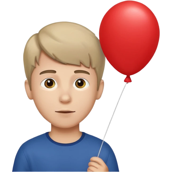 boy with balloon emoji