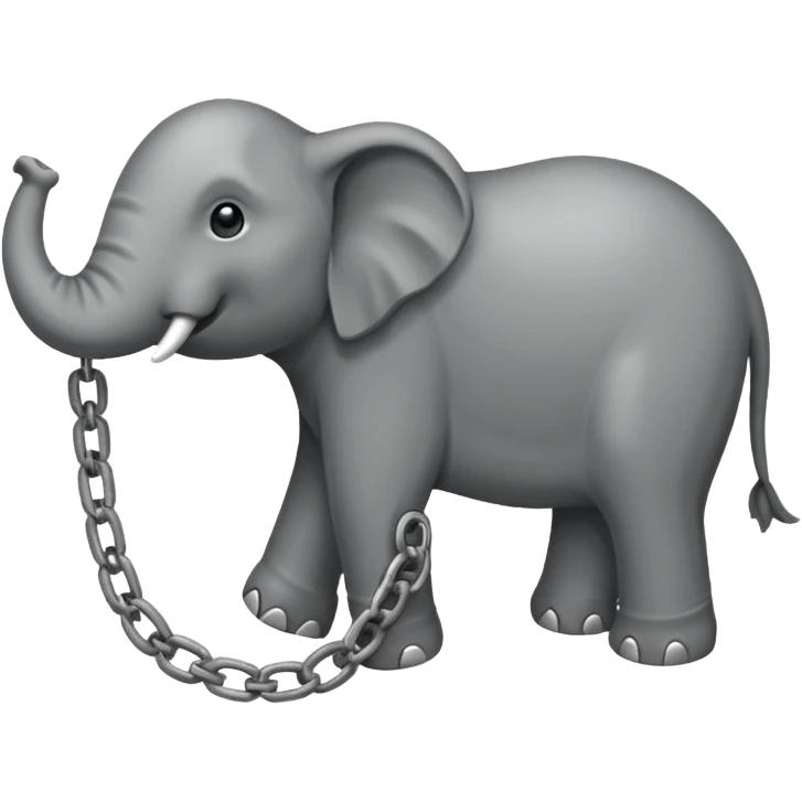 pata de elefante encadenada emoji