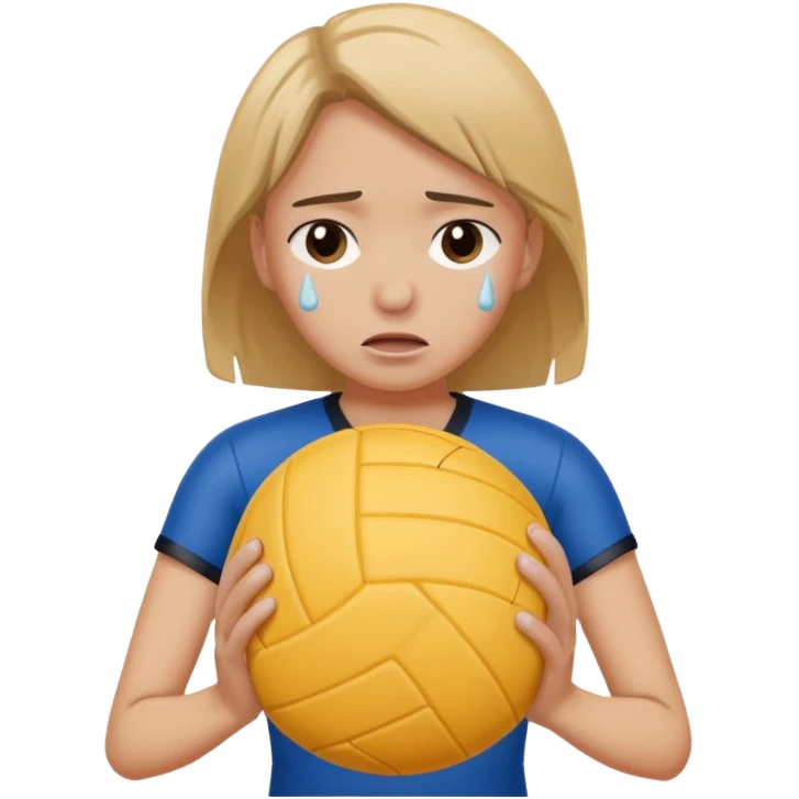 🏐 + 🥺 emoji