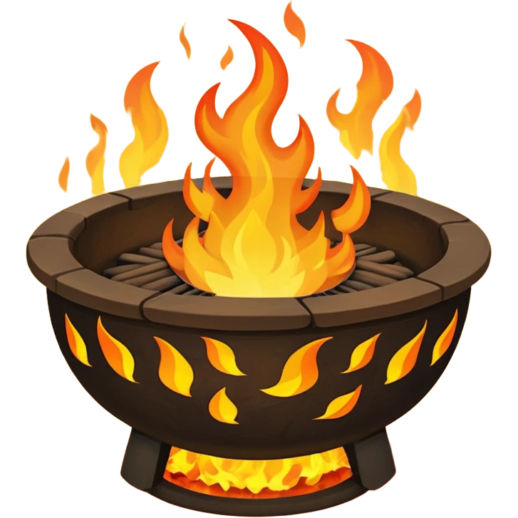 firepit with flames emoji