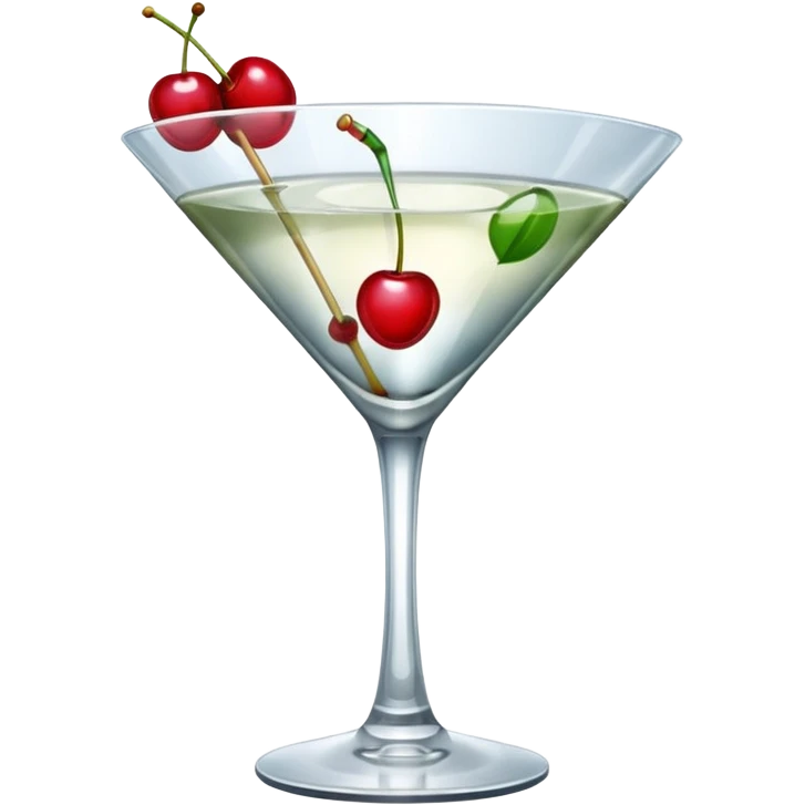 martini with cherry emoji