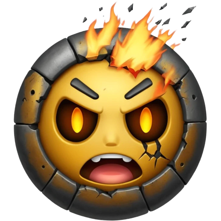 Bomb face emoji