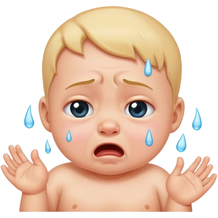 Bébé qui pleure  emoji