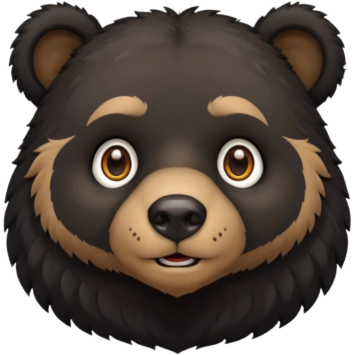 black bear emoji