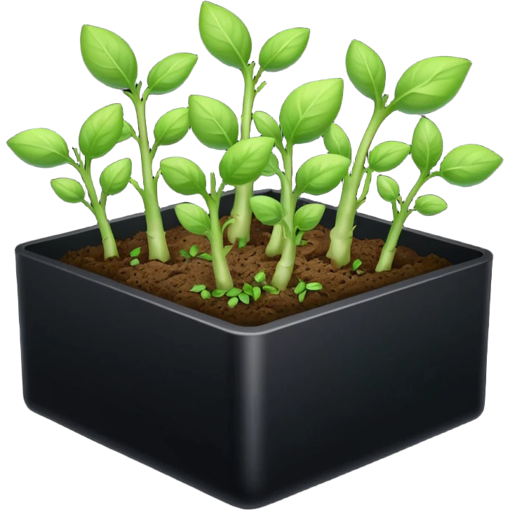 aromatic sprouts thin black box emoji