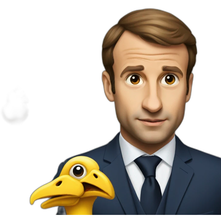 macron faisant dodo emoji