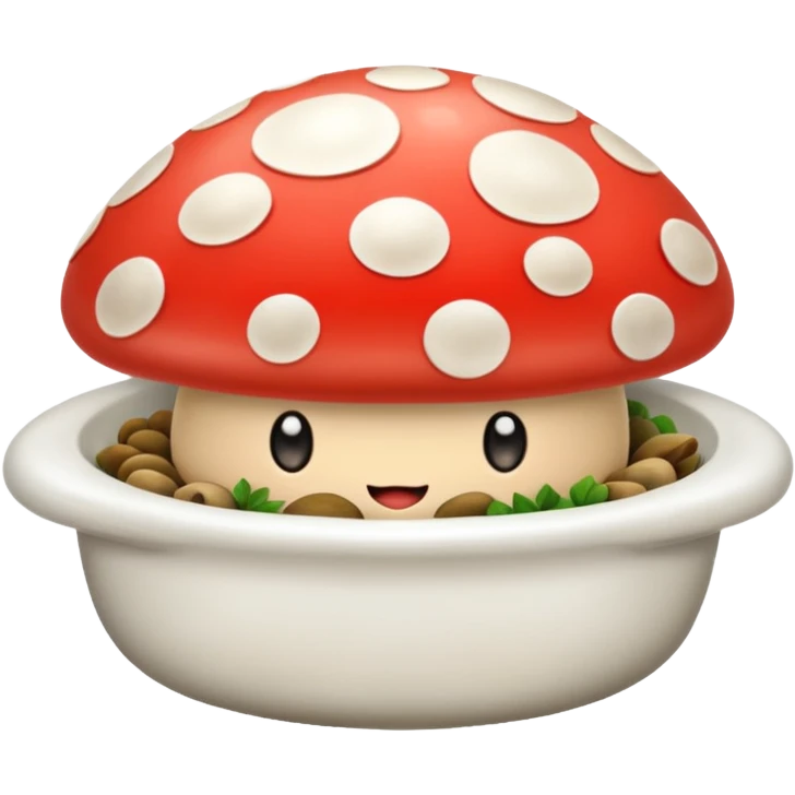 mushroom dish emoji