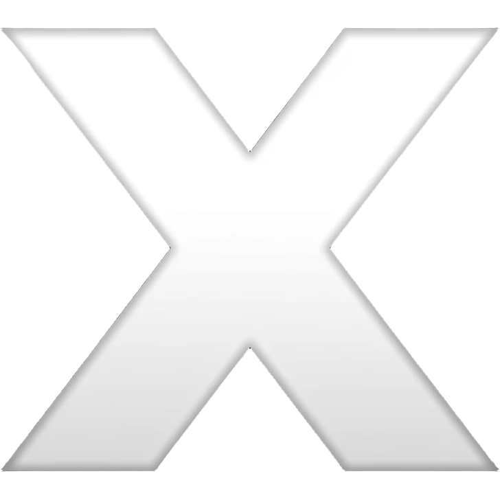 𝕏 Logo With Black Background emoji