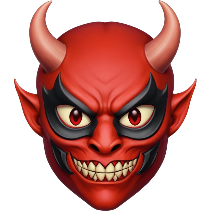 Devil wearing mask emoji