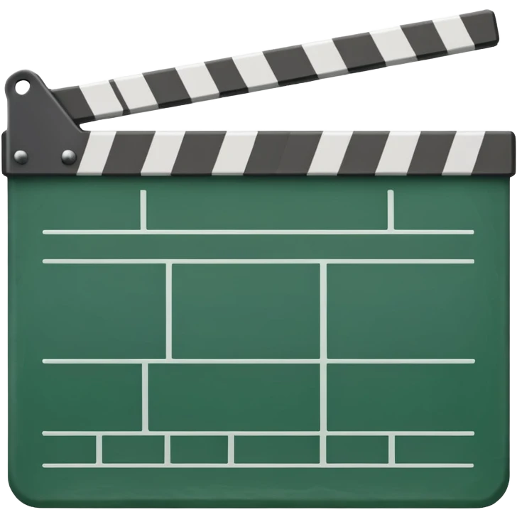 green film slate emoji