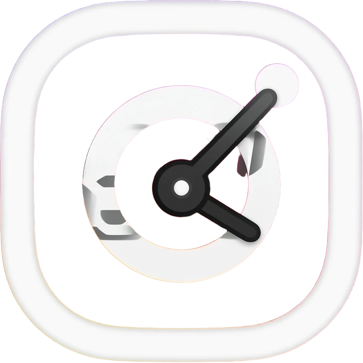 instagram logo + time emoji