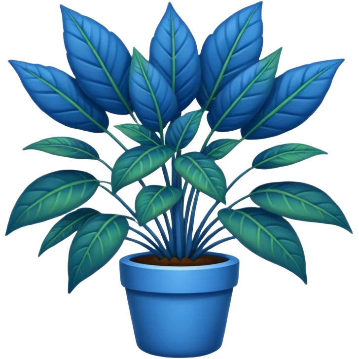 blue plant emoji