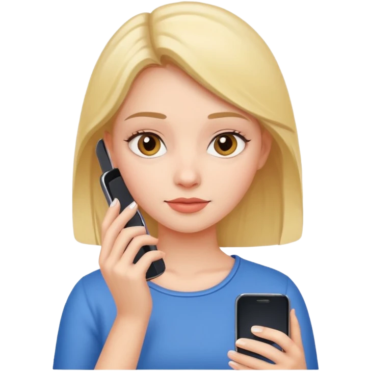 girl with cell phone  emoji