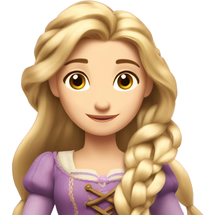 Rapunzel from tangled  emoji