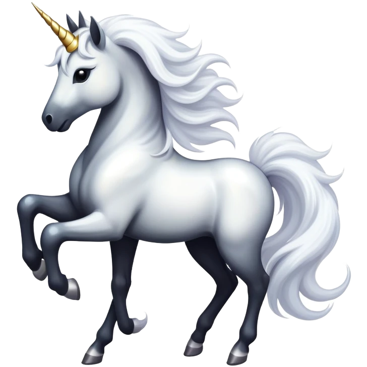 black dancing unicorn emoji