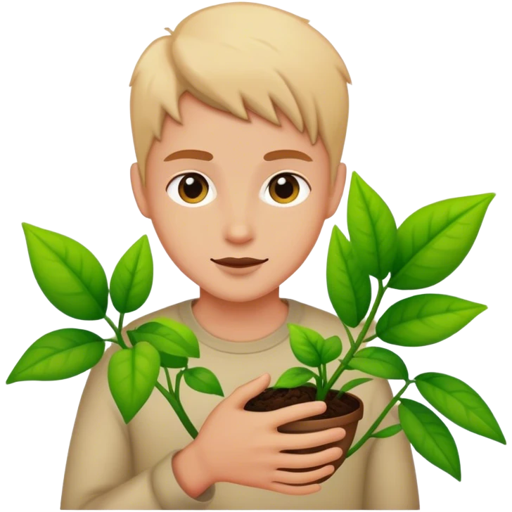 communication between Plants and human emoji