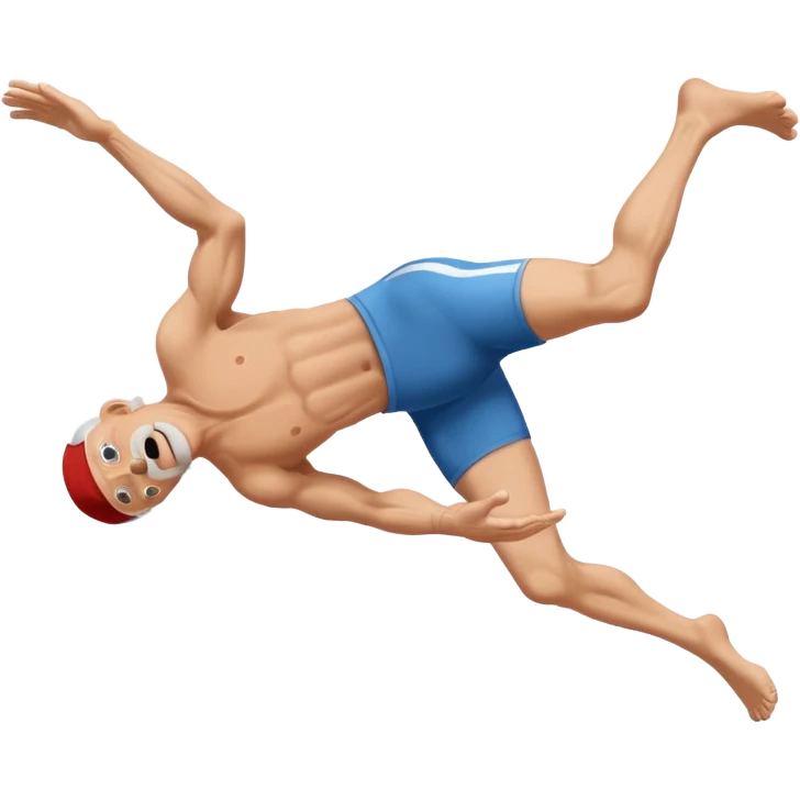 Old man doing a backflip emoji