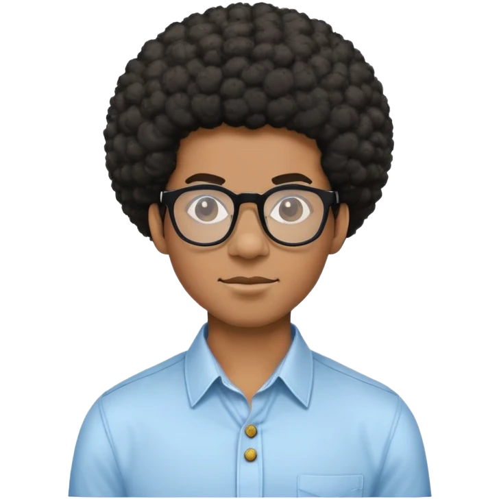 Nerd with Afro  emoji
