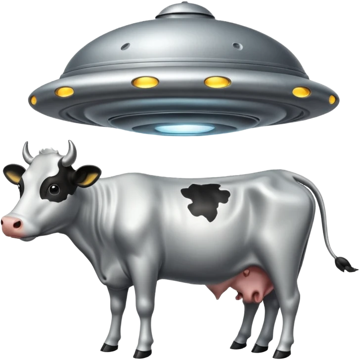 НЛО с коровой  emoji