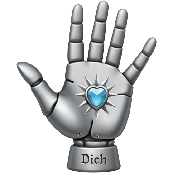 starke metal hand in der ich liebe dich geste emoji