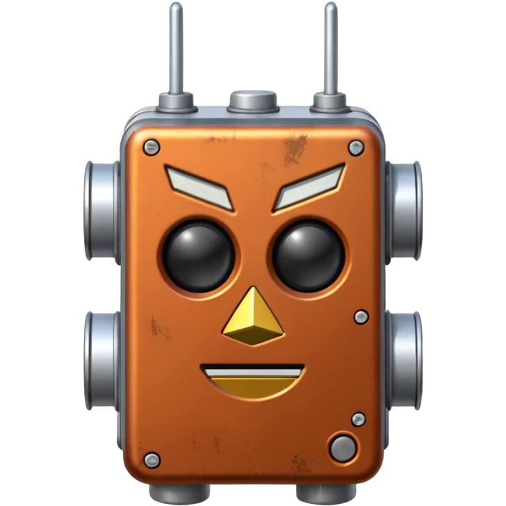 electrical grid transformer rust free without face emoji