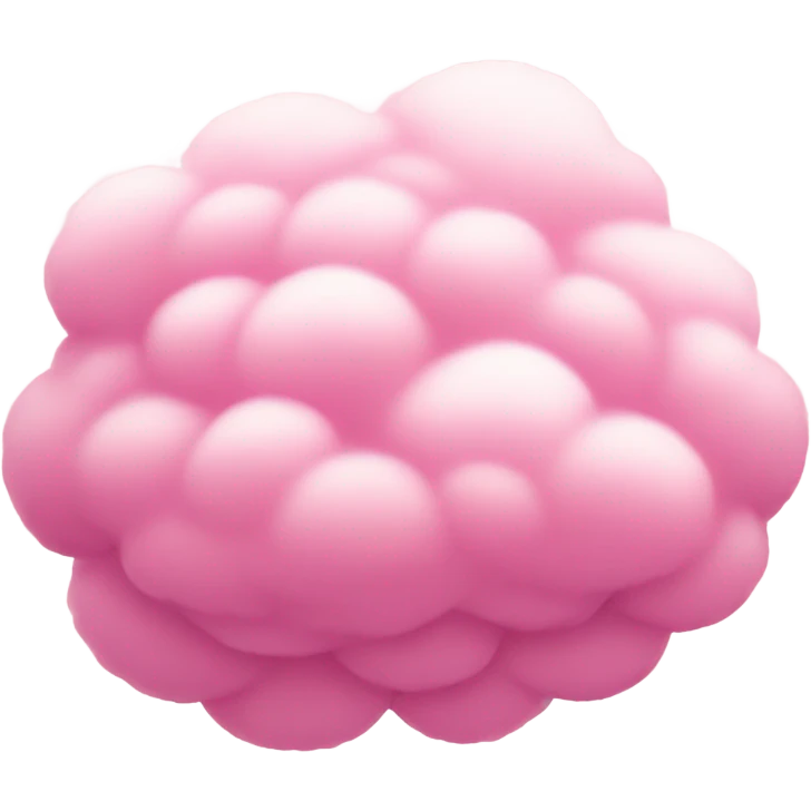 pink fluffy cloud  emoji