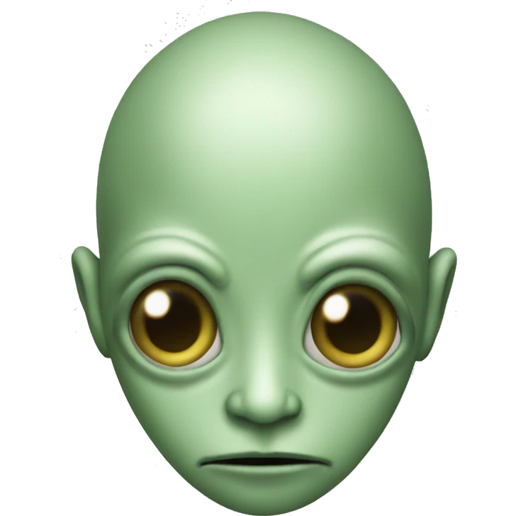 High alien emoji