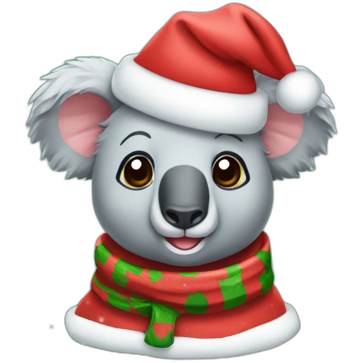 christmas koala emoji