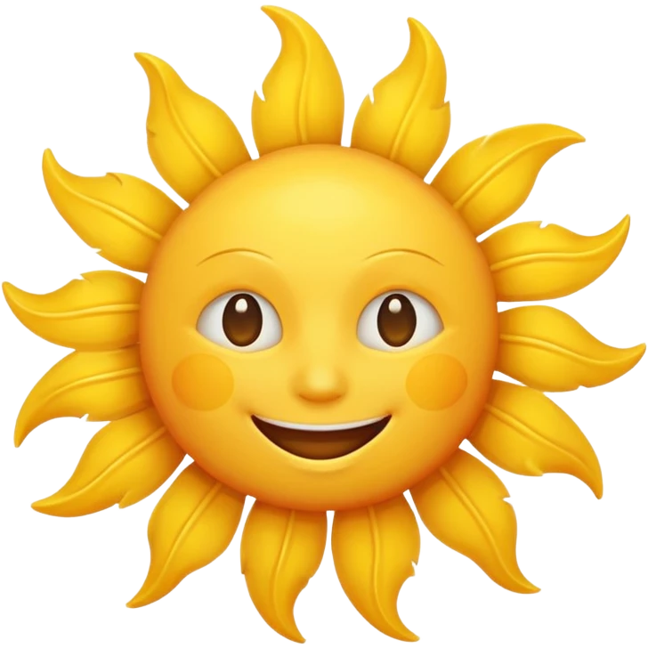 smiling sun emoji emoji