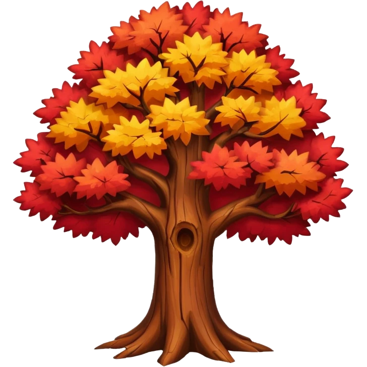 red tree emoji