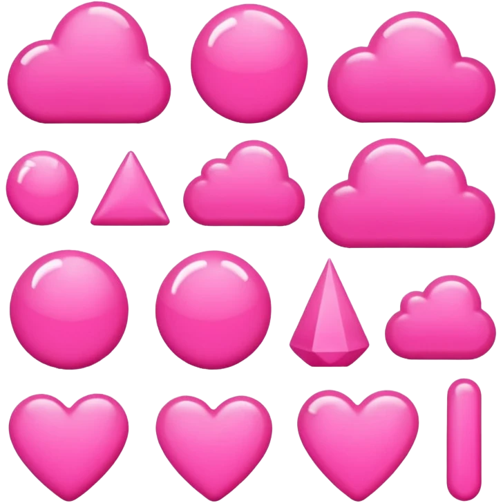 Pink aesthetic objects emoji