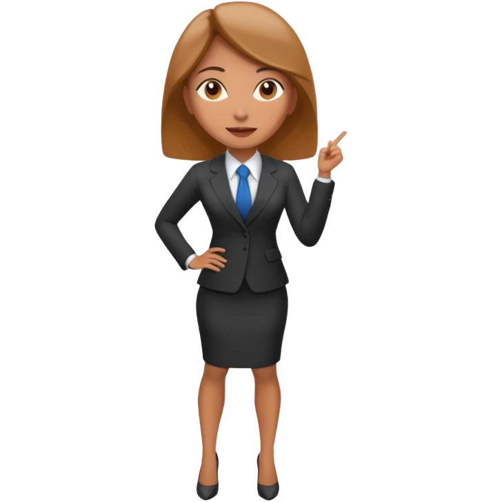 LAdy Boss, different pose emoji