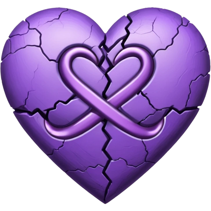 Purple hurt and infinity simble in up to the heart  emoji