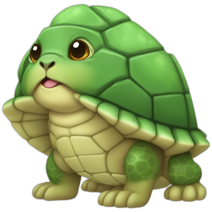 Turtle shell bunny emoji