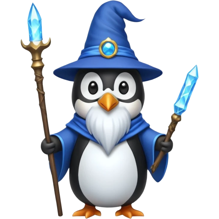Penguin Wizard emoji