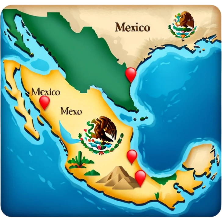 mexico mapa emoji